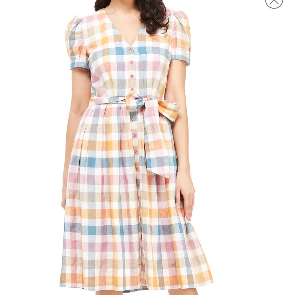 Gal Meets Glam Poppy Button Down shirt dress